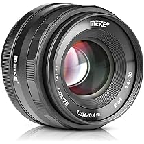 Meike 35mm f/2.2 レンズ M4/3 Meike 35mm F1.4 Large Aperture Manual Focus Prime MFT Lens for